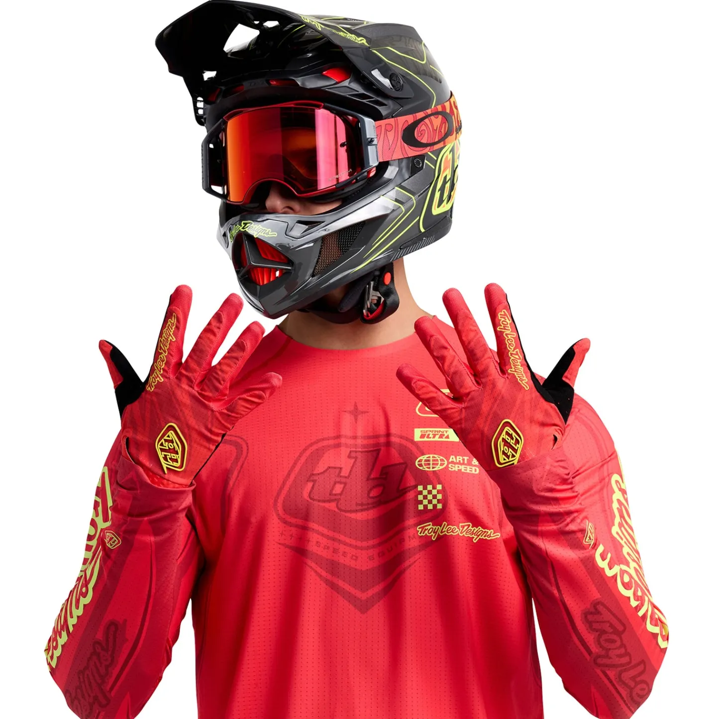 Troy Lee Designs Gloves|Air^Air Glove Ghostwing Infra Red