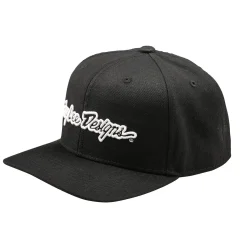 Troy Lee Designs Hats^Curved Snapback Hat Signature Black