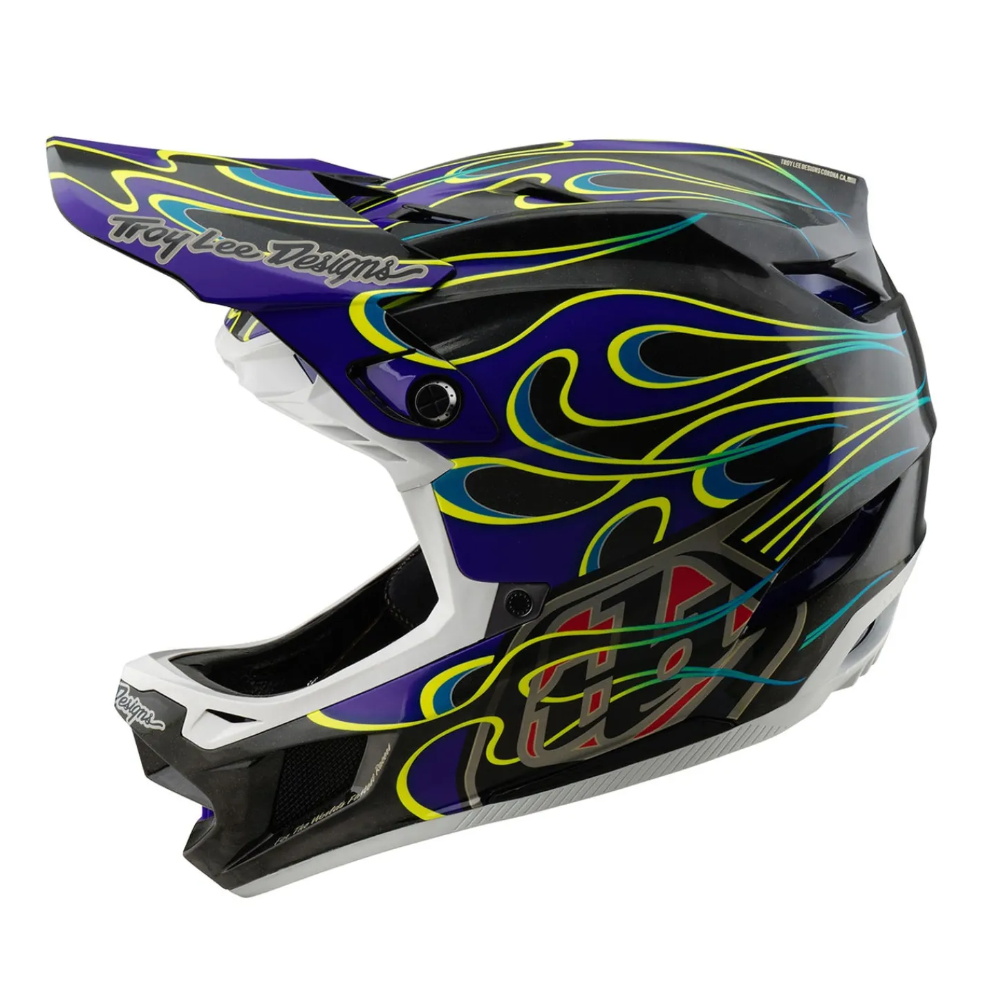Troy Lee Designs Helmets|D4^D4 Carbon Helmet Torched Black / Purple