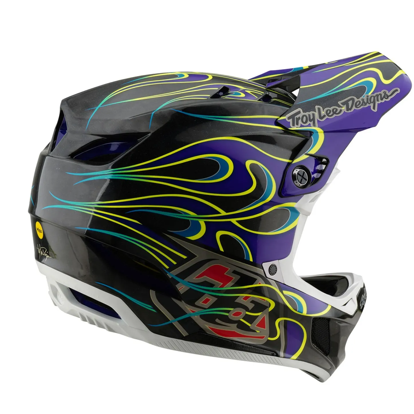 Troy Lee Designs Helmets|D4^D4 Carbon Helmet Torched Black / Purple