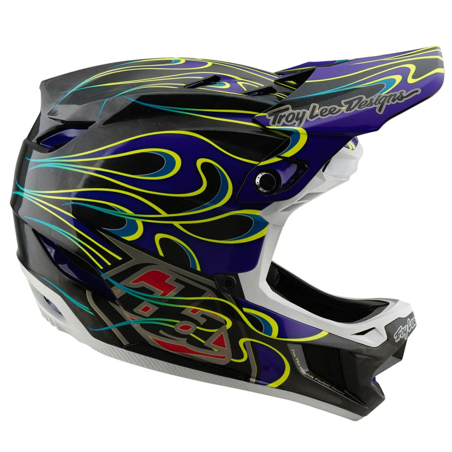 Troy Lee Designs Helmets|D4^D4 Carbon Helmet Torched Black / Purple