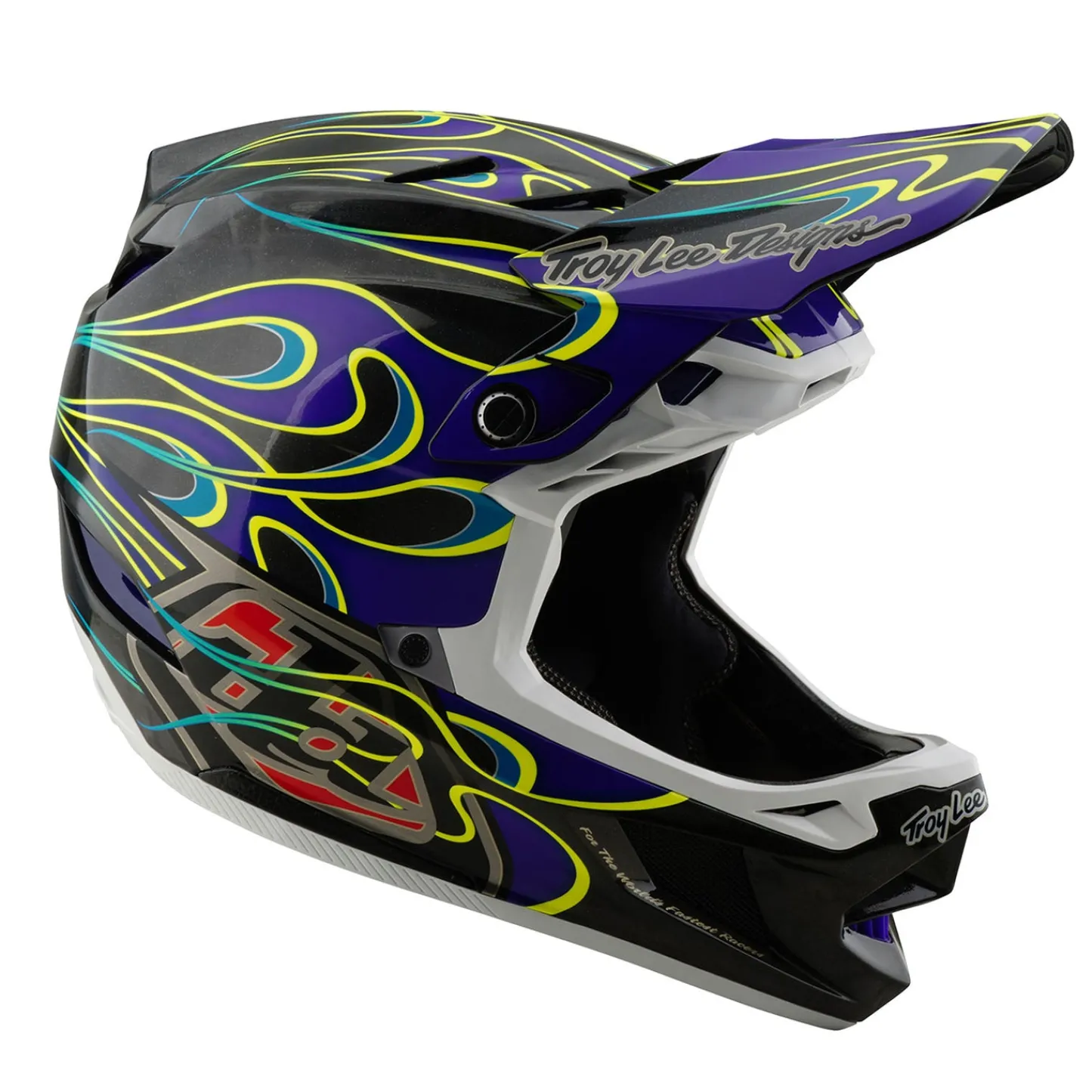 Troy Lee Designs Helmets|D4^D4 Carbon Helmet Torched Black / Purple