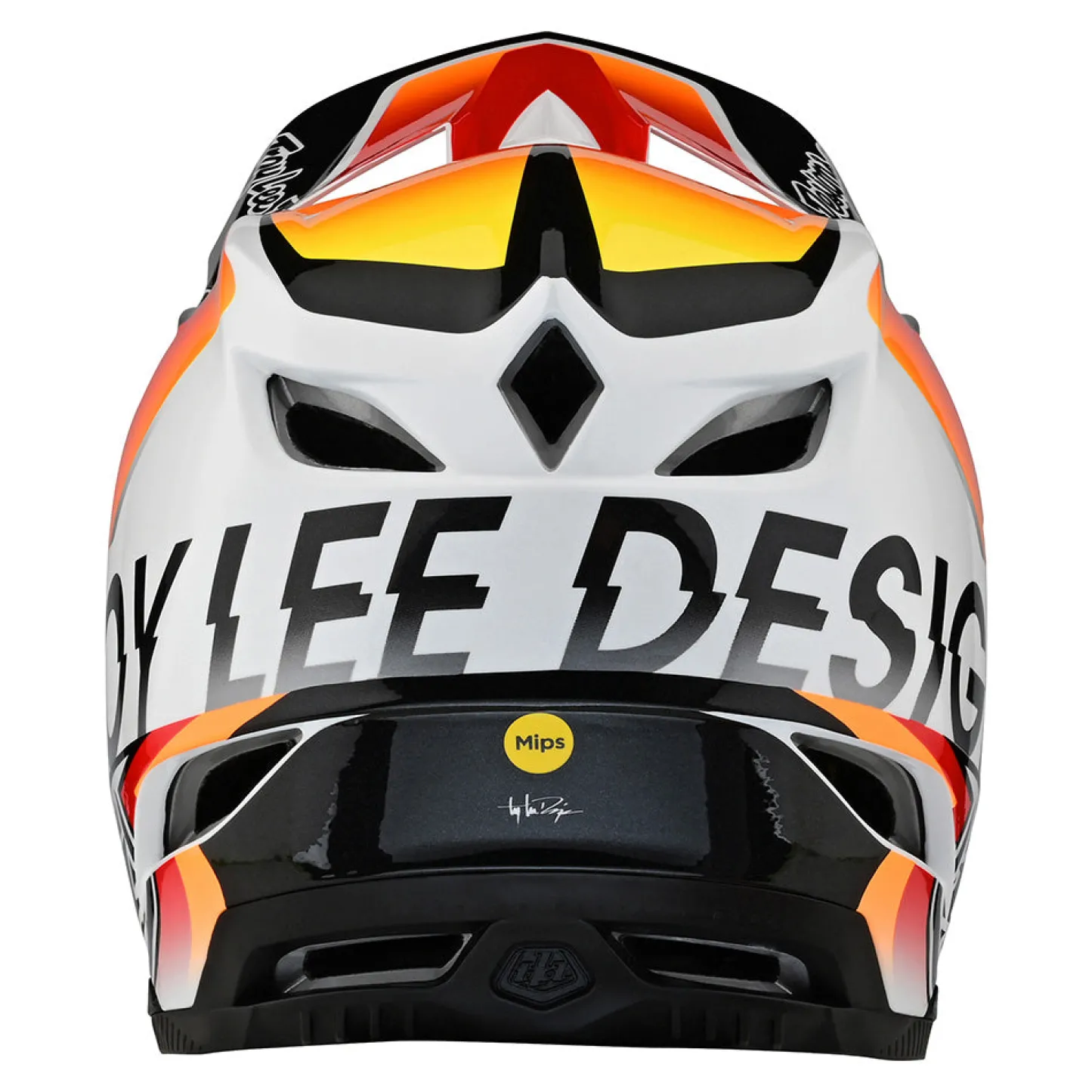 Women Troy Lee Designs Helmets|D4^D4 Composite Helmet Qualifier White / Orange