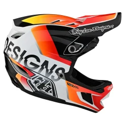 Women Troy Lee Designs Helmets|D4^D4 Composite Helmet Qualifier White / Orange