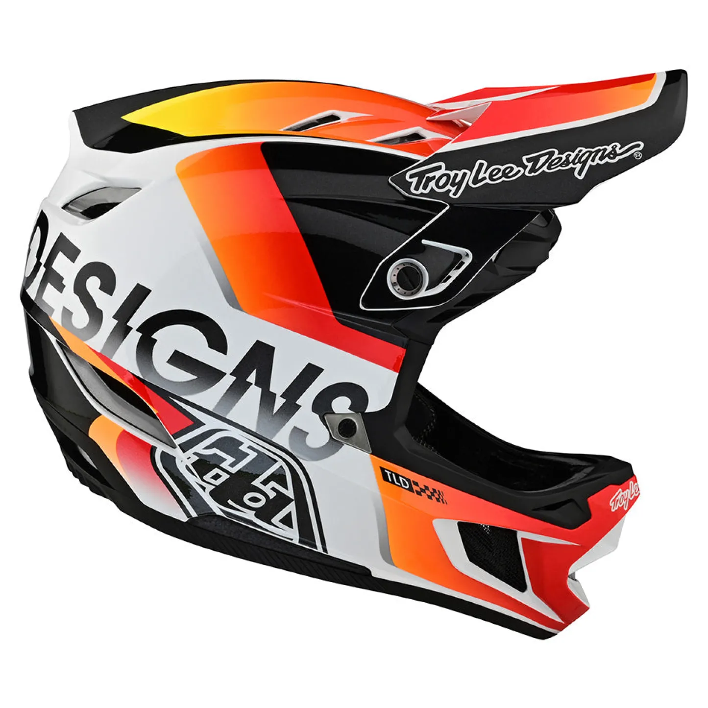Women Troy Lee Designs Helmets|D4^D4 Composite Helmet Qualifier White / Orange