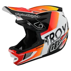 Women Troy Lee Designs Helmets|D4^D4 Composite Helmet Qualifier White / Orange