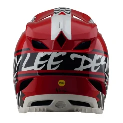 Troy Lee Designs Helmets|D4^D4 Polyacrylite Helmet Fifty-50 White / Red