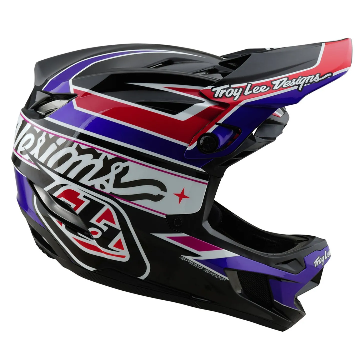 Troy Lee Designs Helmets|D4^D4 Polyacrylite Helmet Linear Black
