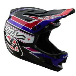 Troy Lee Designs Helmets|D4^D4 Polyacrylite Helmet Linear Black