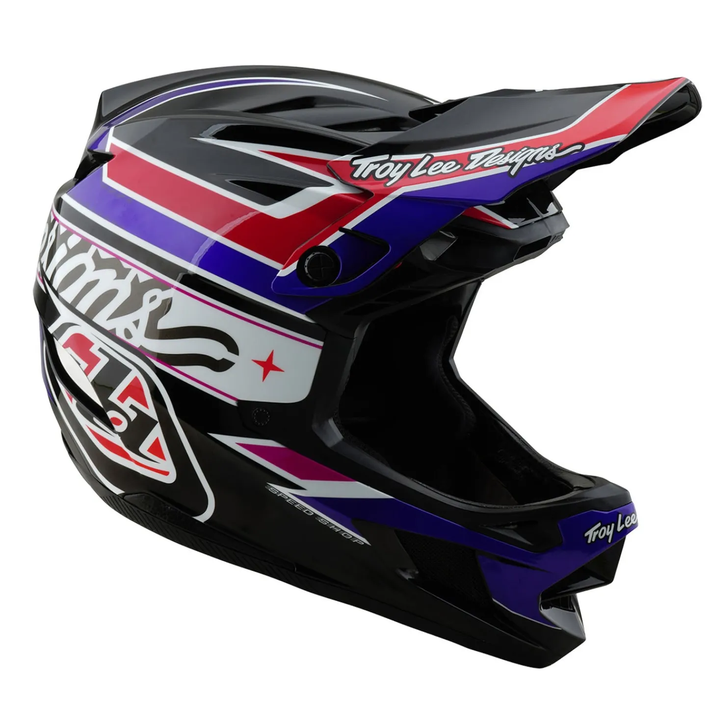 Troy Lee Designs Helmets|D4^D4 Polyacrylite Helmet Linear Black