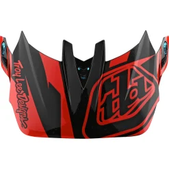 Troy Lee Designs Visors|Helmet Accessories^D4 Visor Slash Orange / Black