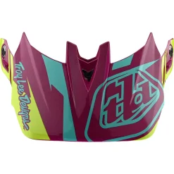 Troy Lee Designs Visors|Helmet Accessories^D4 Visor Slash Purple / Yellow