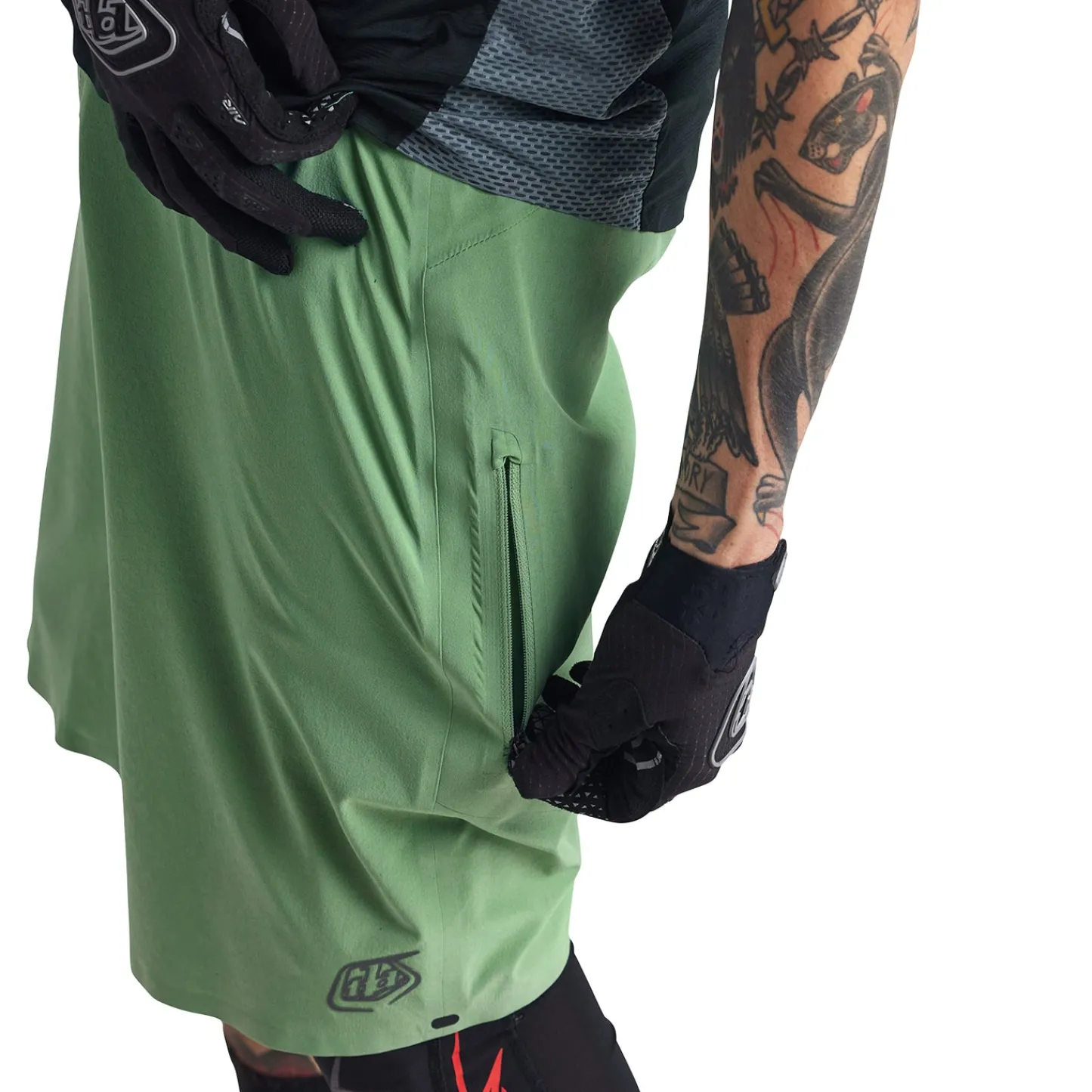 Troy Lee Designs Drift^Drift Short Shell Solid Glass Green