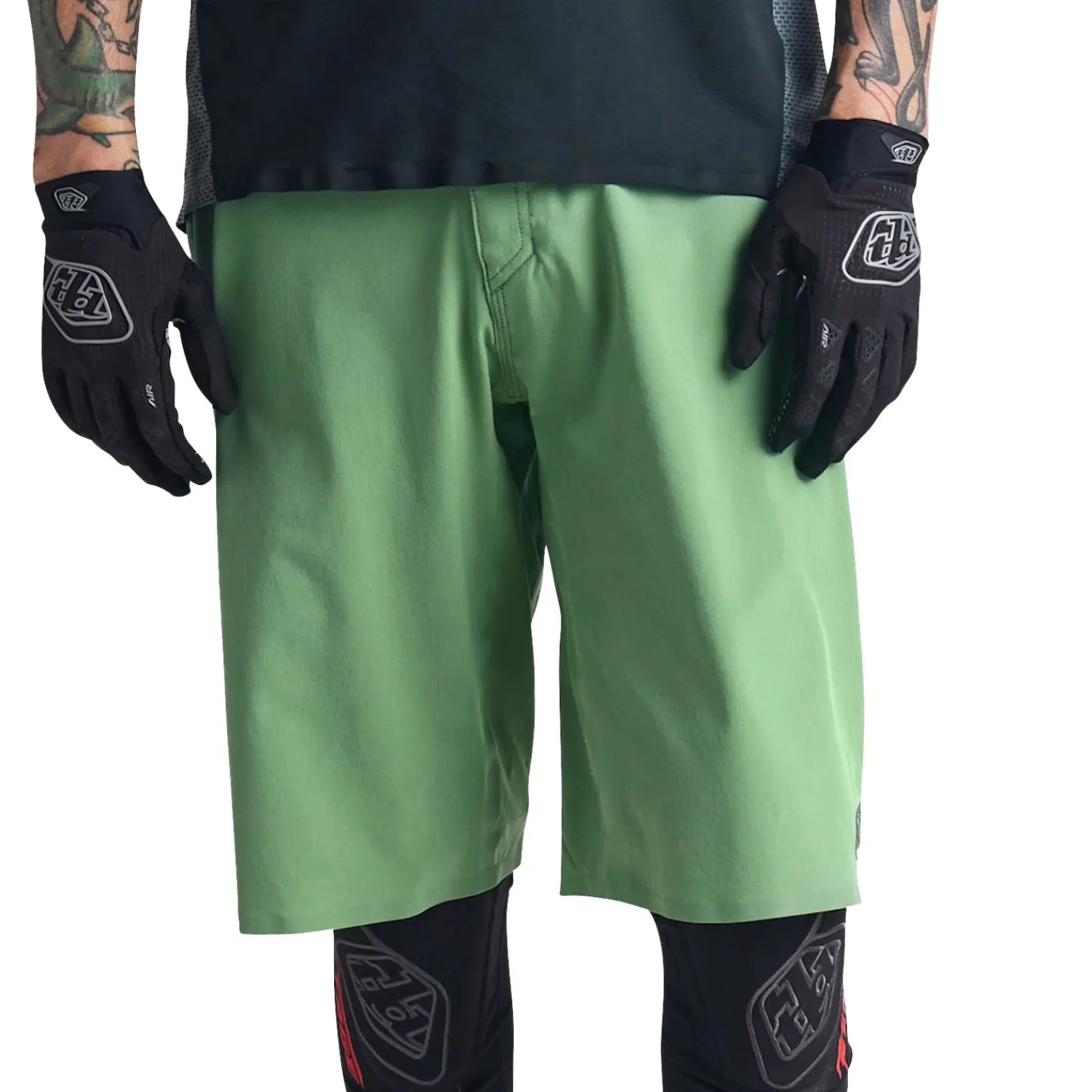 Troy Lee Designs Drift^Drift Short Shell Solid Glass Green