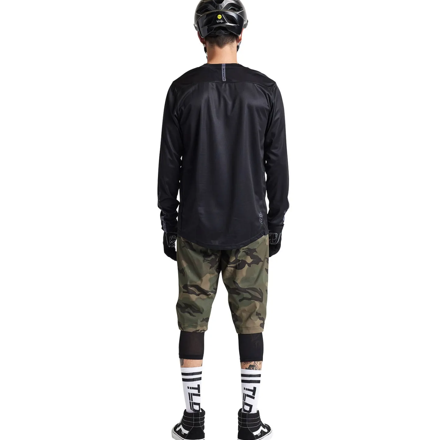 Troy Lee Designs Flowline|Trail^Flowline LS Jersey Solid Black