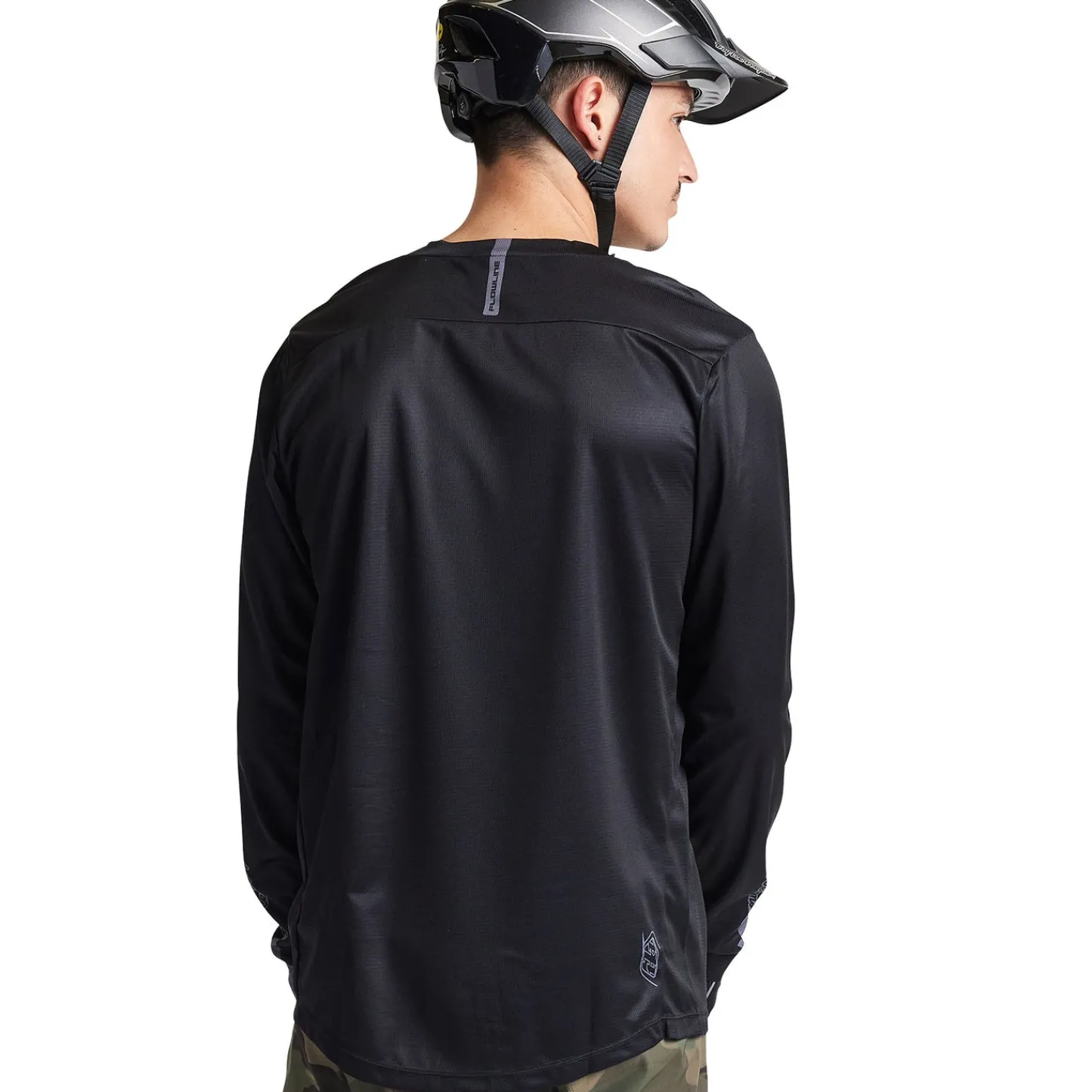 Troy Lee Designs Flowline|Trail^Flowline LS Jersey Solid Black