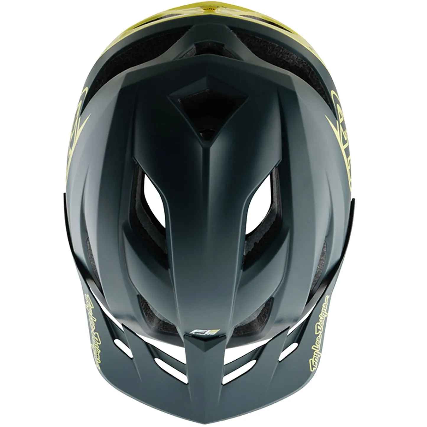 Troy Lee Designs Helmets|Flowline Se^Flowline SE Helmet Badge Gray / Glo Yellow