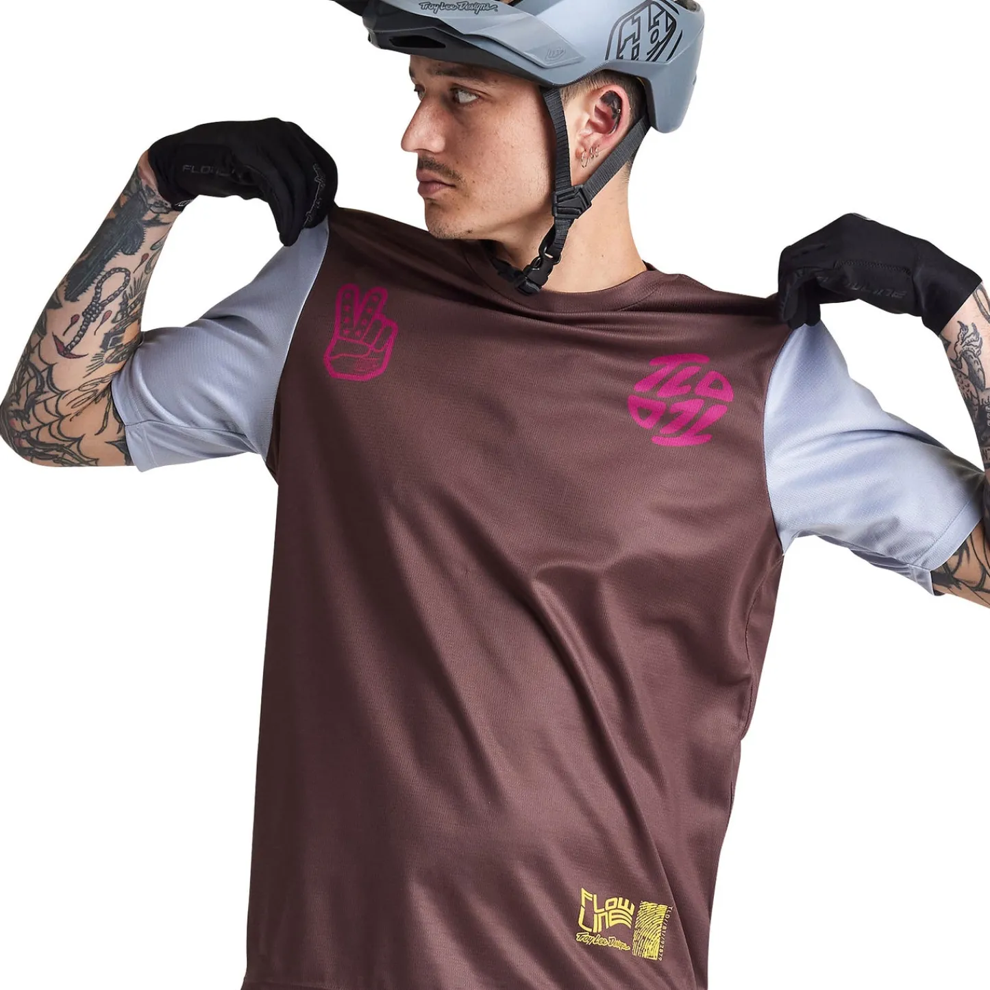 Troy Lee Designs Flowline|Jerseys^Flowline SS Jersey Flipped Chocolate