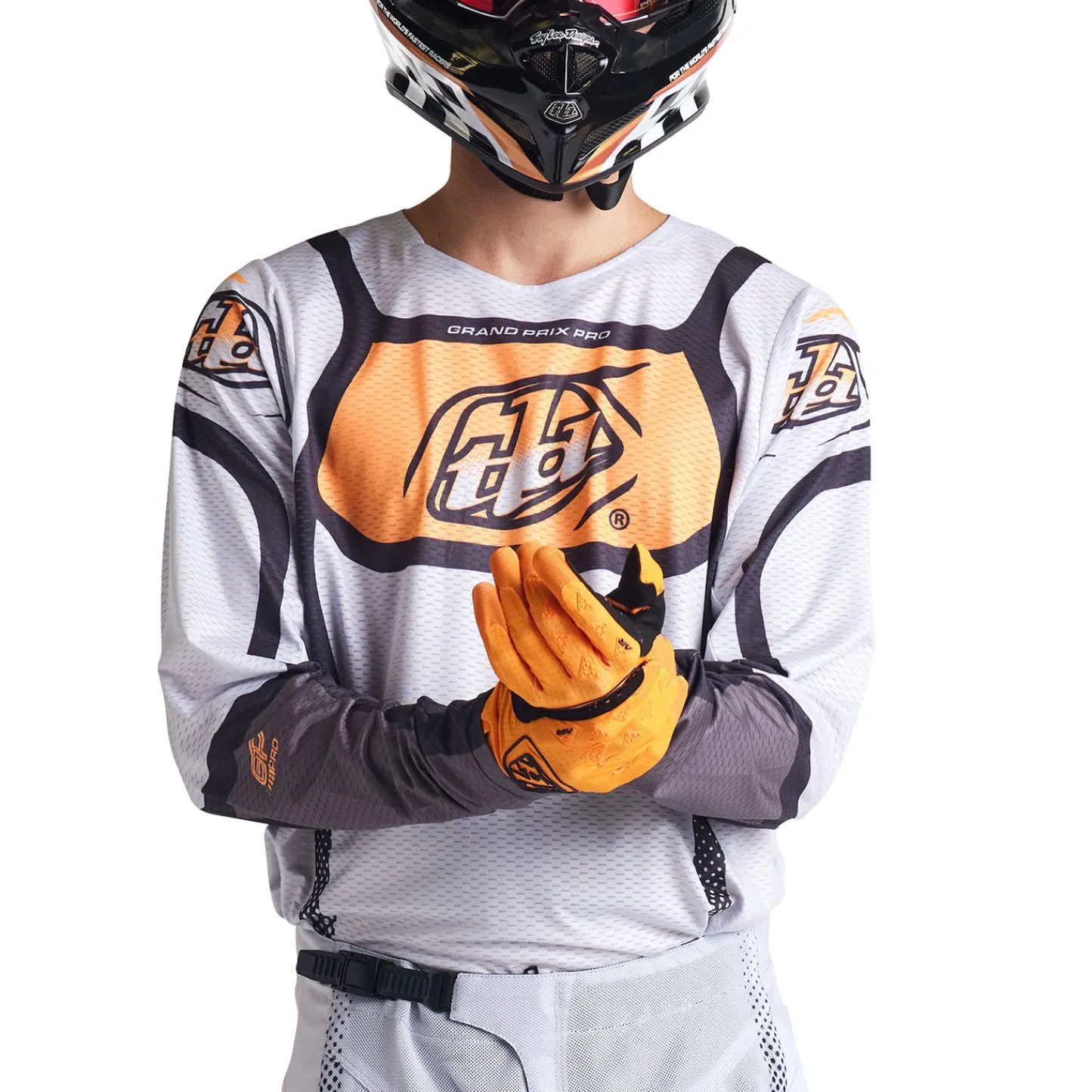 Troy Lee Designs Gp Pro|Gp Pro Air^GP Pro Air Jersey Bands Gray / Neo Orange