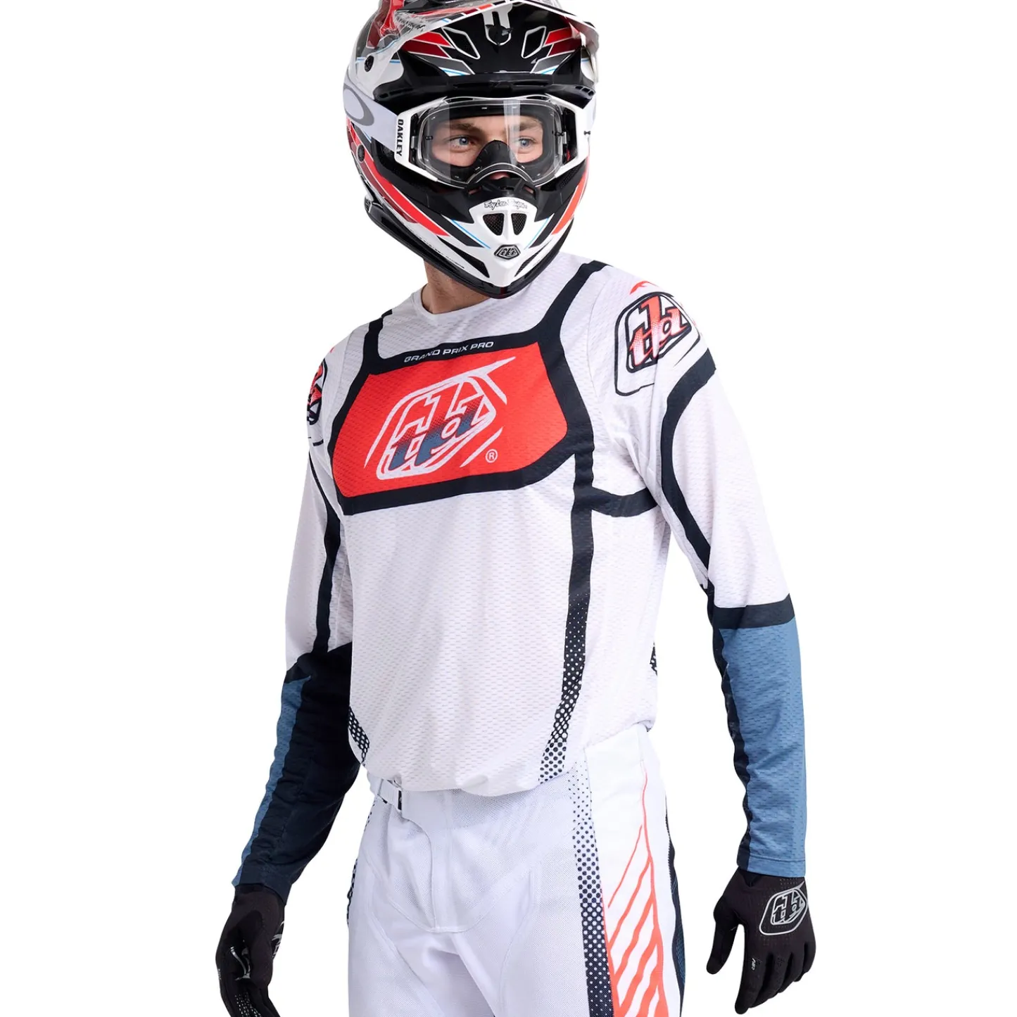 Troy Lee Designs Gp Pro Air|Gp Pro^GP Pro Air Jersey Bands White / Indigo