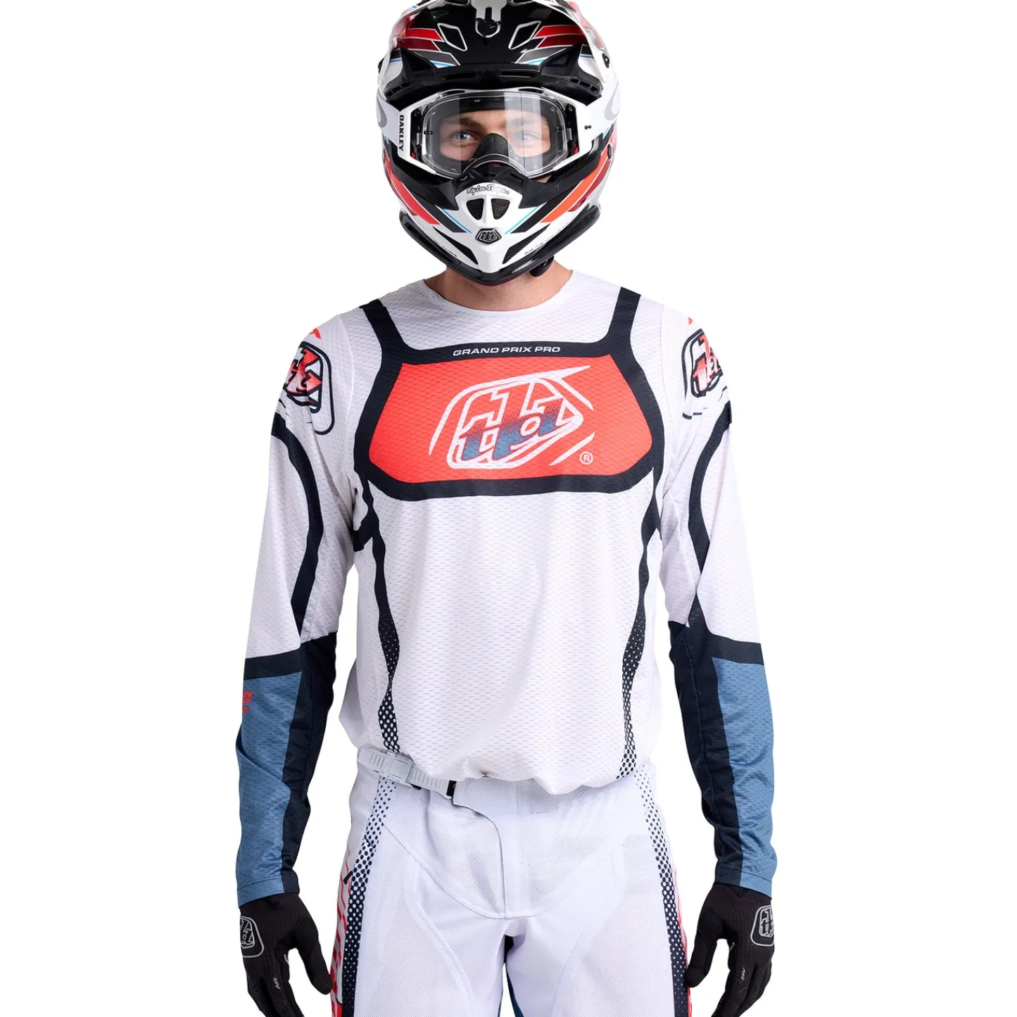 Troy Lee Designs Gp Pro Air|Gp Pro^GP Pro Air Jersey Bands White / Indigo