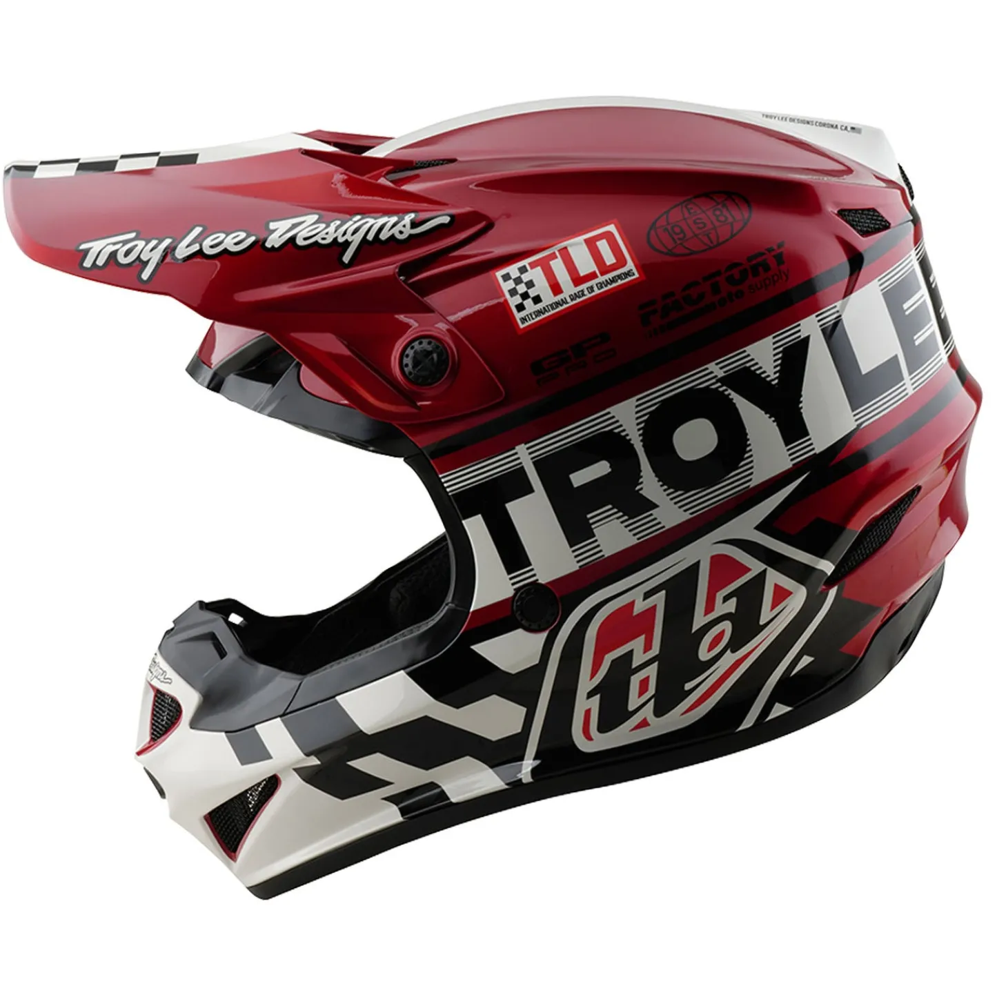 Women Troy Lee Designs Gp Pro|Helmets^GP Pro Helmet Fifty-50 White / Red
