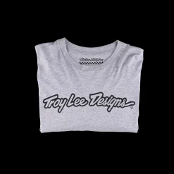 Troy Lee Designs Long Sleeve Tees^Long Sleeve Tee Signature Heather Gray
