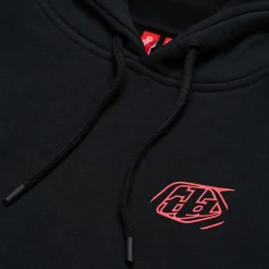 Troy Lee Designs Fleece^Pullover Hoodie Branded Black