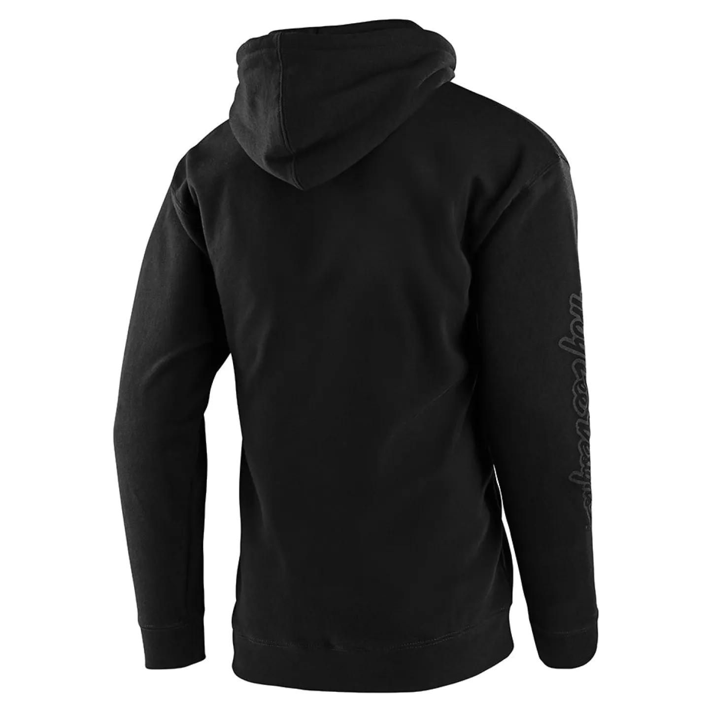 Troy Lee Designs Fleece^Pullover Hoodie Cropped Badge Black / Reflective