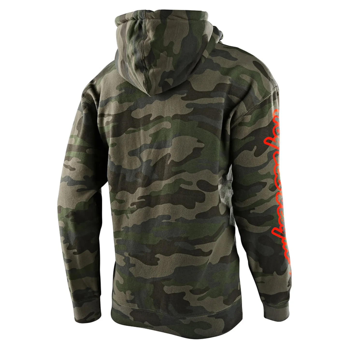 Troy Lee Designs Fleece^Pullover Hoodie Cropped Badge Forest Camo