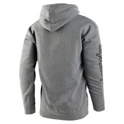 Troy Lee Designs Fleece^Pullover Hoodie Cropped Badge Gunmetal Heather