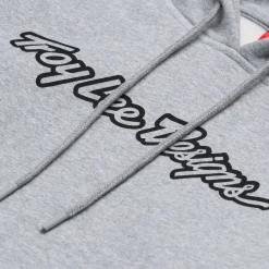 Troy Lee Designs Fleece^Pullover Hoodie Signature Gray Heather
