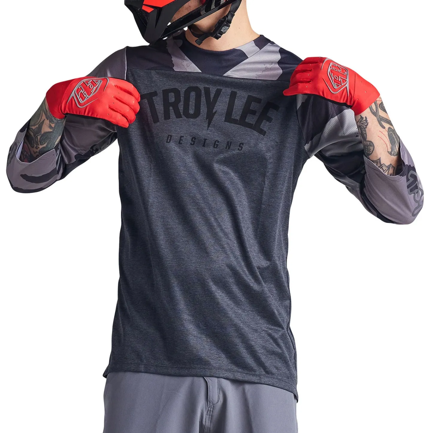 Troy Lee Designs Ruckus|Jerseys^Ruckus 3/4 Jersey Camber Camo Black Heather