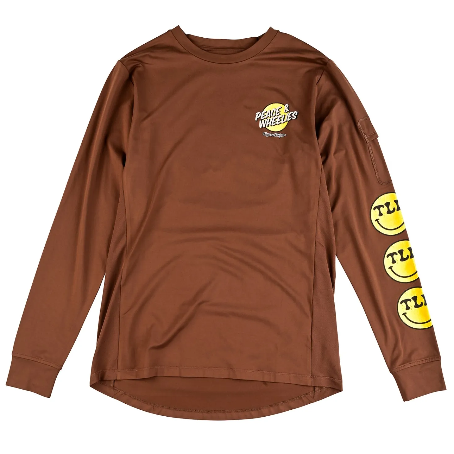 Troy Lee Designs Jerseys|Ruckus^Ruckus Long Sleeve Ride Tee Wheelies Chocolate