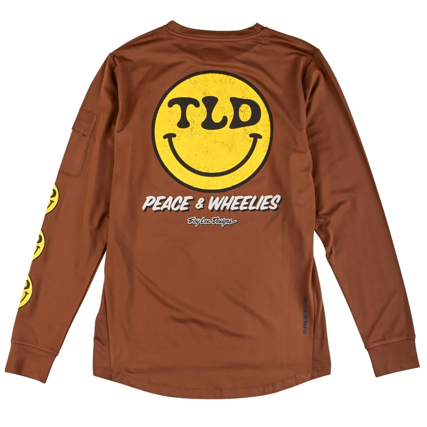 Troy Lee Designs Jerseys|Ruckus^Ruckus Long Sleeve Ride Tee Wheelies Chocolate