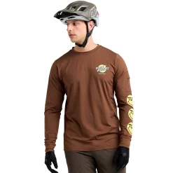 Troy Lee Designs Jerseys|Ruckus^Ruckus Long Sleeve Ride Tee Wheelies Chocolate