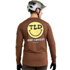 Troy Lee Designs Jerseys|Ruckus^Ruckus Long Sleeve Ride Tee Wheelies Chocolate