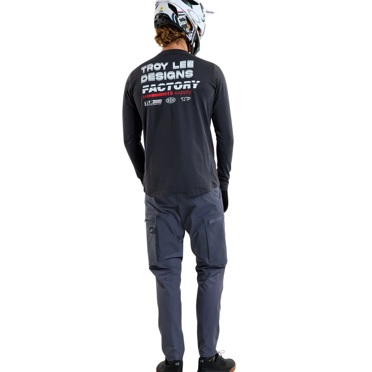 Troy Lee Designs Jerseys|Ruckus^Ruckus Long Sleeve Ride Tee Factory Carbon
