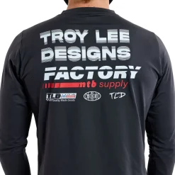 Troy Lee Designs Jerseys|Ruckus^Ruckus Long Sleeve Ride Tee Factory Carbon