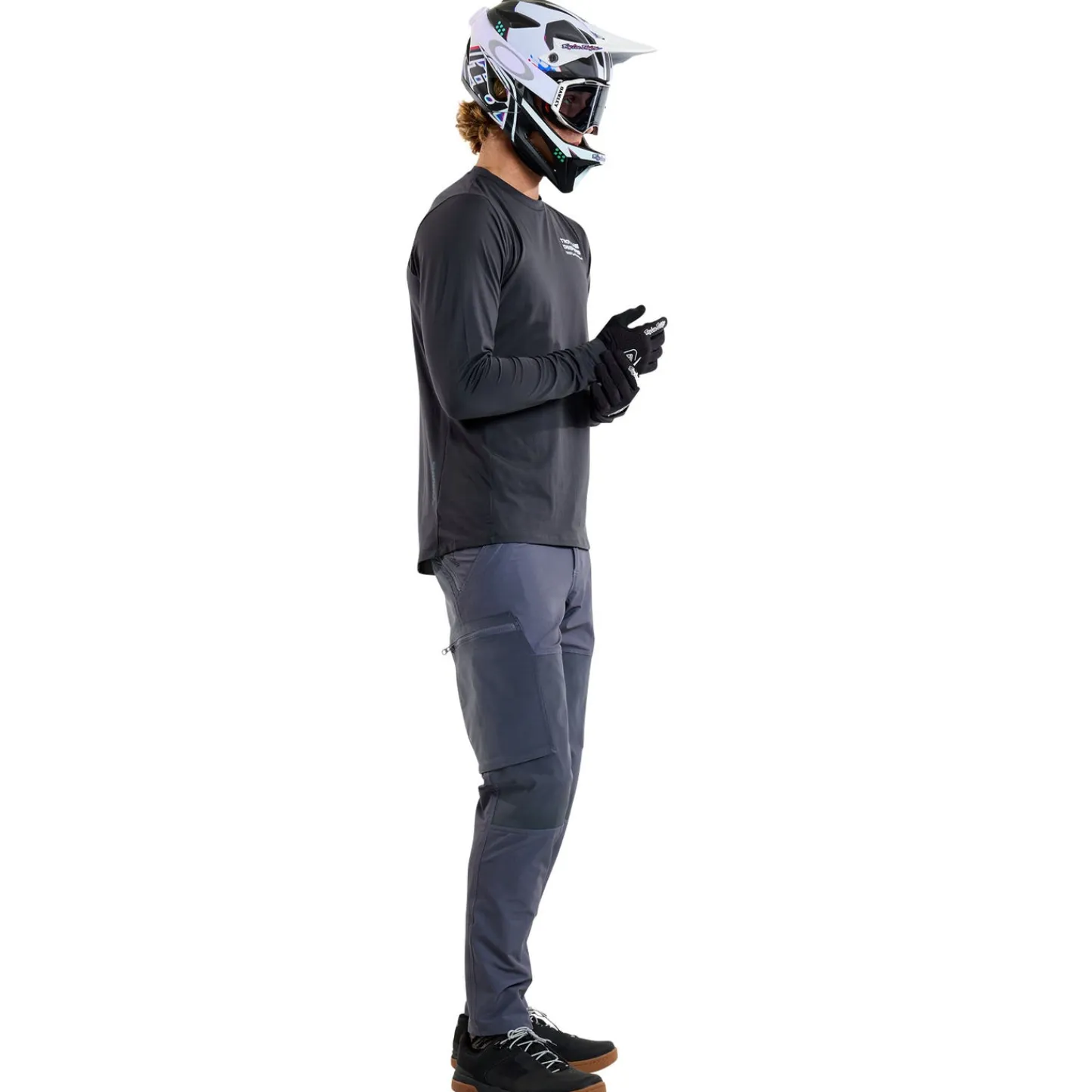 Troy Lee Designs Jerseys|Ruckus^Ruckus Long Sleeve Ride Tee Factory Carbon