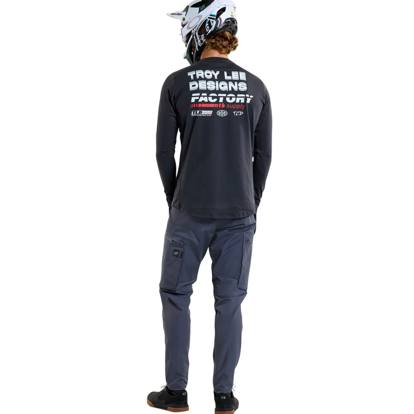 Troy Lee Designs Jerseys|Ruckus^Ruckus Long Sleeve Ride Tee Factory Carbon
