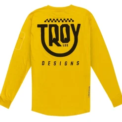 Troy Lee Designs Jerseys|Ruckus^Ruckus Long Sleeve Ride Tee Eyez Safron
