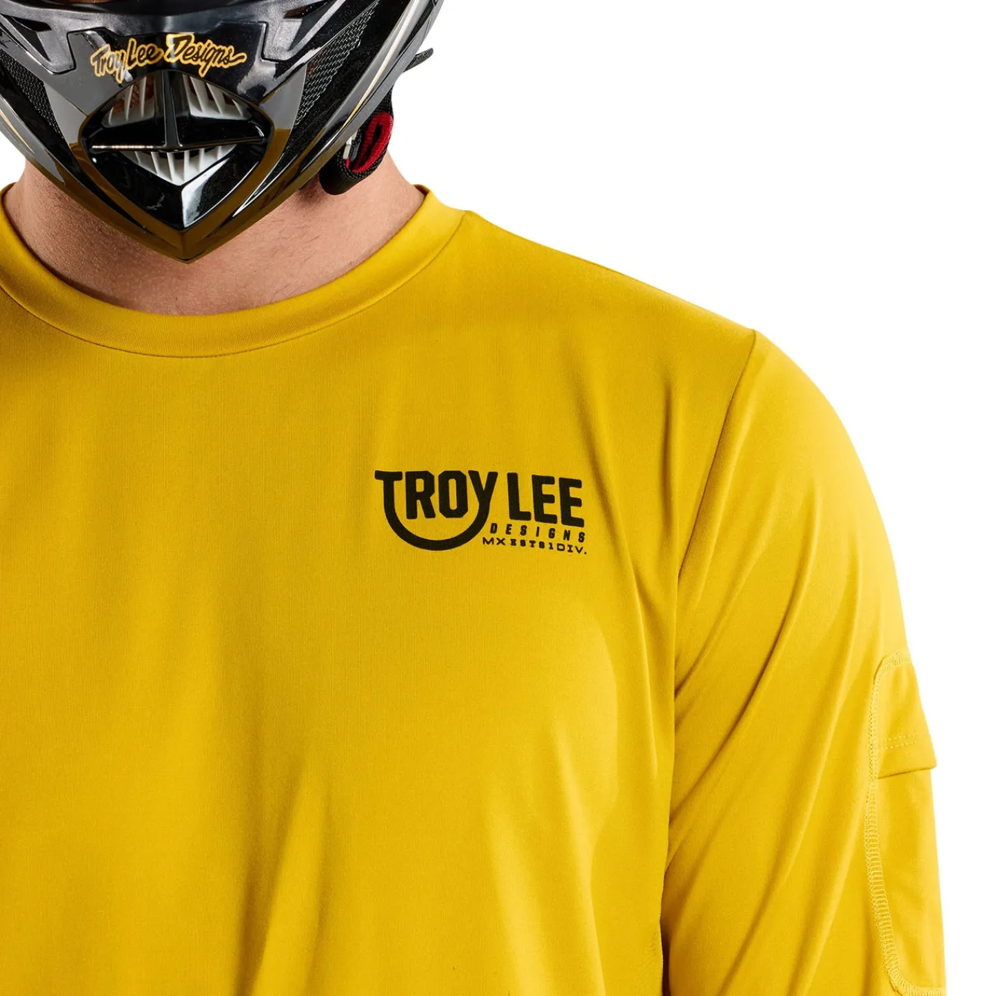 Troy Lee Designs Jerseys|Ruckus^Ruckus Long Sleeve Ride Tee Eyez Safron