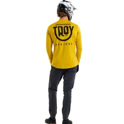 Troy Lee Designs Jerseys|Ruckus^Ruckus Long Sleeve Ride Tee Eyez Safron