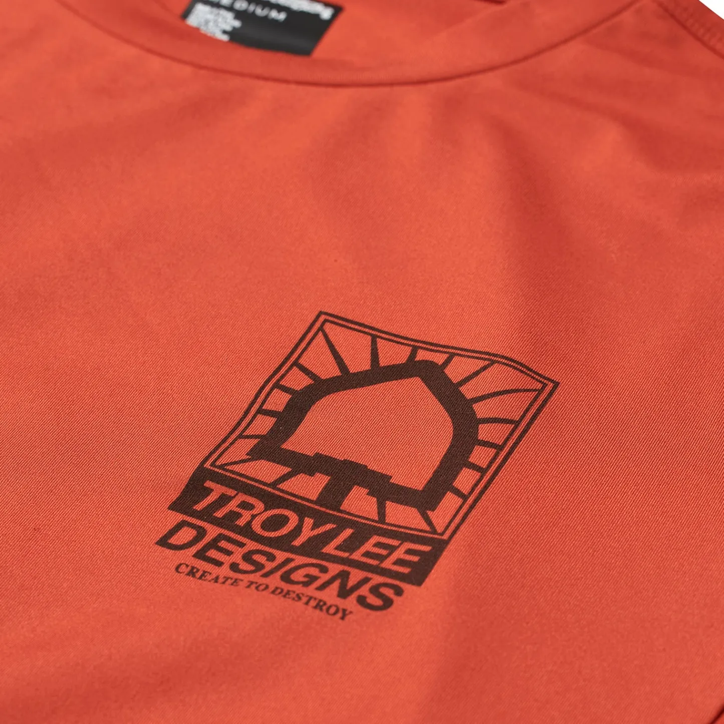Troy Lee Designs Jerseys|Ruckus^Ruckus Long Sleeve Ride Tee Create To Destroy Brick