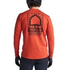 Troy Lee Designs Jerseys|Ruckus^Ruckus Long Sleeve Ride Tee Create To Destroy Brick