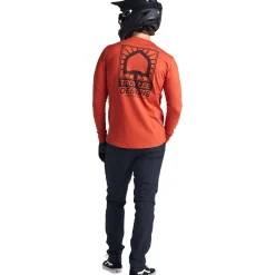 Troy Lee Designs Jerseys|Ruckus^Ruckus Long Sleeve Ride Tee Create To Destroy Brick