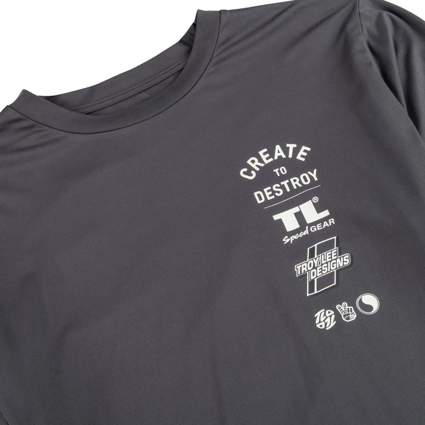 Troy Lee Designs Jerseys|Ruckus^Ruckus Long Sleeve Ride Tee Destroy Carbon
