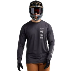 Troy Lee Designs Jerseys|Ruckus^Ruckus Long Sleeve Ride Tee Destroy Carbon