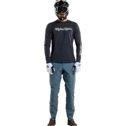 Troy Lee Designs Jerseys|Ruckus^Ruckus Long Sleeve Ride Tee Burn Out Carbon